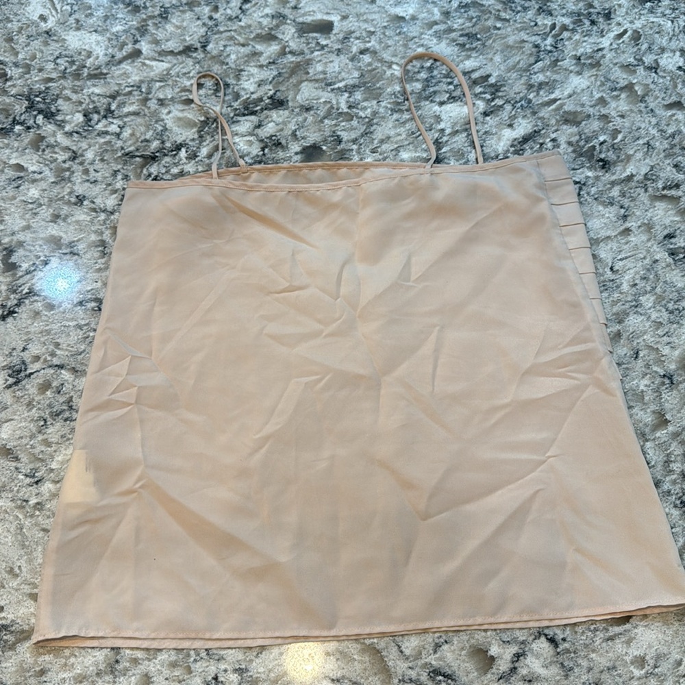 Ralph Lauren | Spaghetti Strap Cami Blouse Size L Cream Sexy Layers - Picture 7 of 10